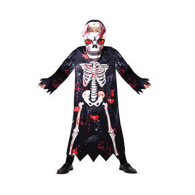 Dětský kostým kostlivec s maskou 110–120 cm