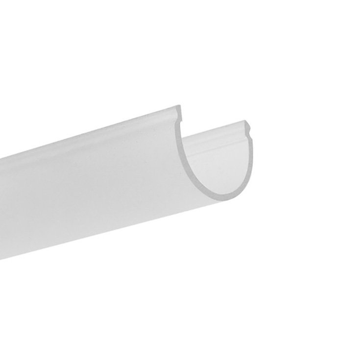 Difuzor KLUŚ G-22R pro LED hliníkové profily poloprůhledný 2m