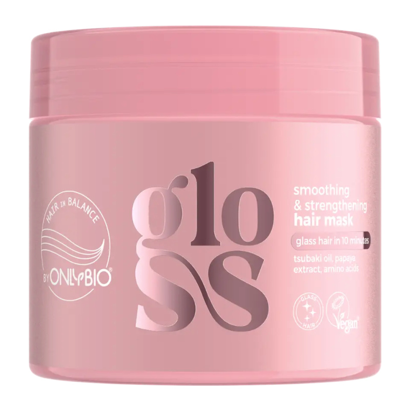 OnlyBio Vyhlazující a posilující maska na vlasy Gloss 280 ml