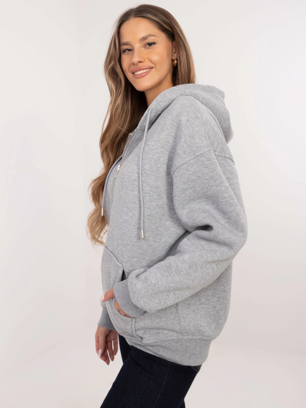 Mikina CLM BL 1044.19 melanžově šedá S