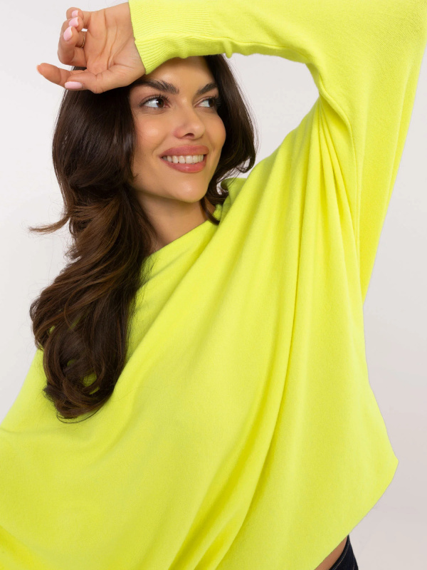 Svetr DHJ SW 8862.91 fluo žlutý jedna velikost