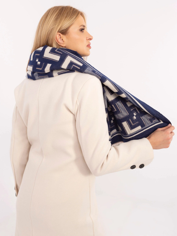 Wool Fashion Italia Šála-AT-SZ-23158.32 Barva: Modrá - tmavě, Velikost: UNI