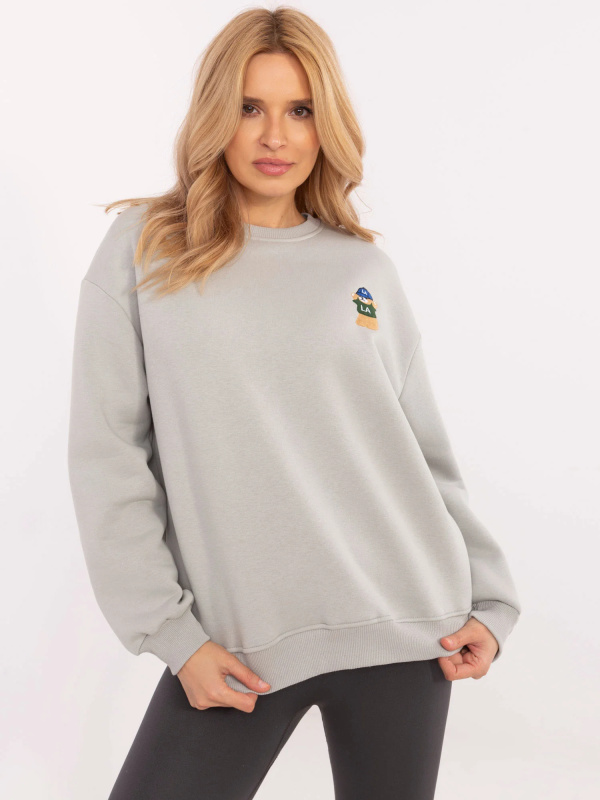 Mikina CLM BL 1283.19X světle šedá L