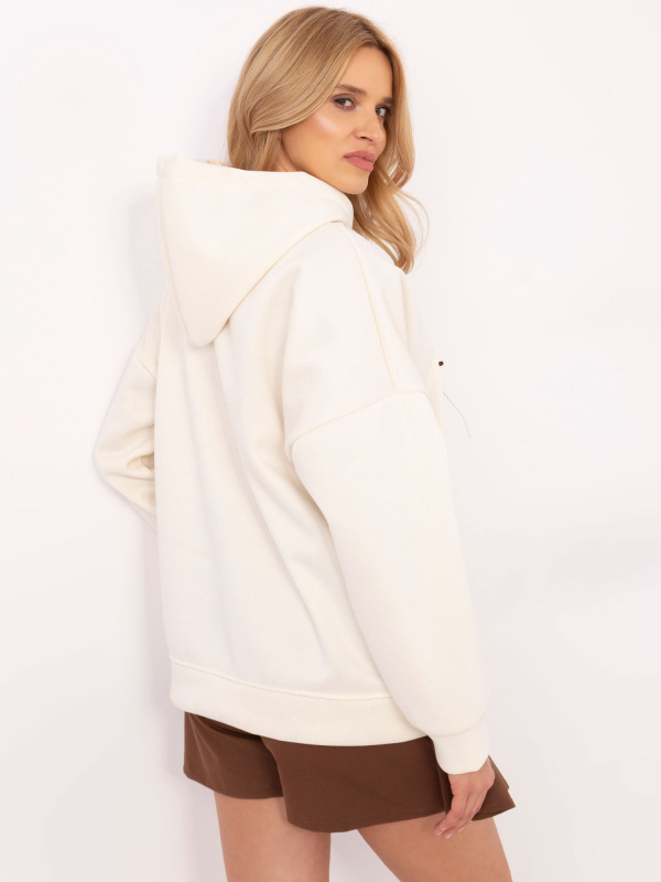 ITALY MODA Dámská mikina -DHJ-BL-A8695.65P Barva: Béžová - světle, Velikost: UNI