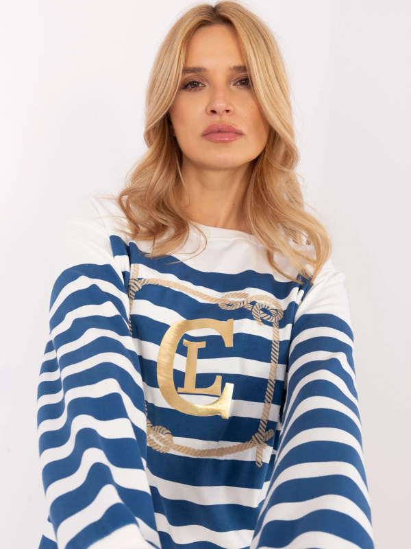 Halenka CLM BZ 1261.34 bílo-modrá XL