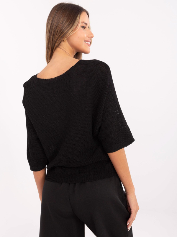 ITALY MODA Svetr -MI-SW-2102.14 Barva: Černá, Velikost: UNI