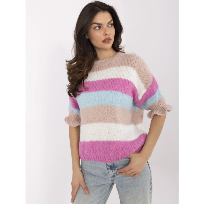 ITALY MODA Svetr -MI-SW-1903.94 Barva: Bílá, Velikost: UNI