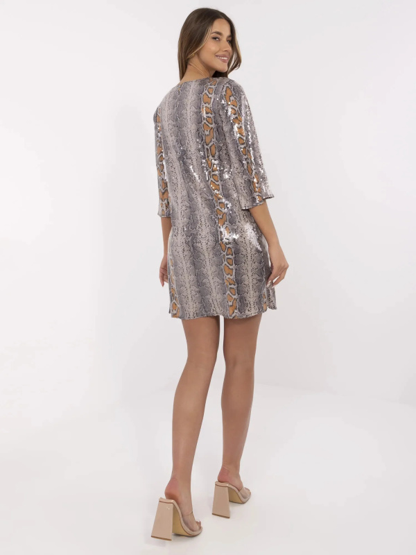 Šaty LK SK 509940.55 tmavě lila L/XL