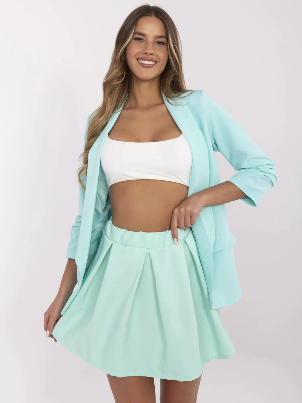 ITALY MODA Dámská sukně MI-SD-251851.37 Barva: Zelená, Velikost: UNI