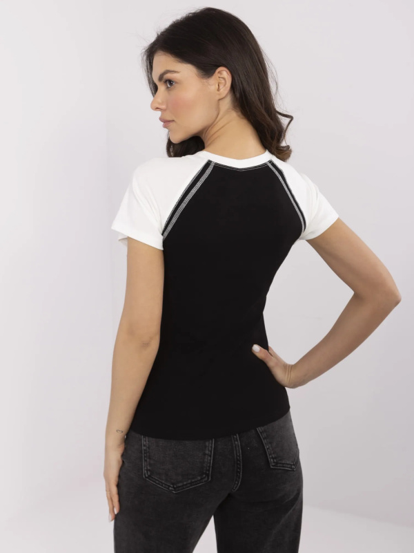 NM TS Tričko V7940.17 černé a bílé jedna velikost