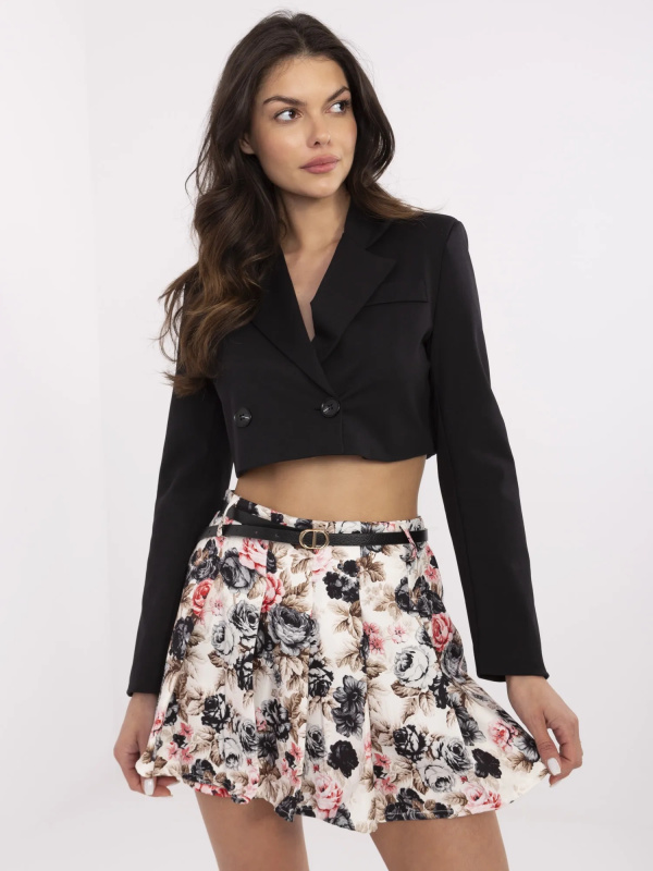 ITALY MODA Dámská sukně DHJ-SD-A8757-3.69 Barva: Černá, Velikost: UNI
