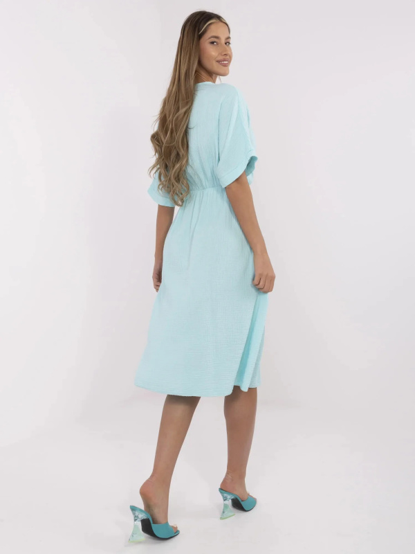 ITALY MODA Šaty -MI-SK-121008.84 Barva: Zelená, Velikost: UNI