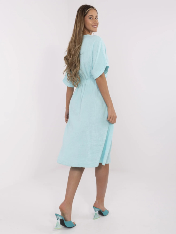 ITALY MODA Šaty -MI-SK-121008.84 Barva: Zelená, Velikost: UNI