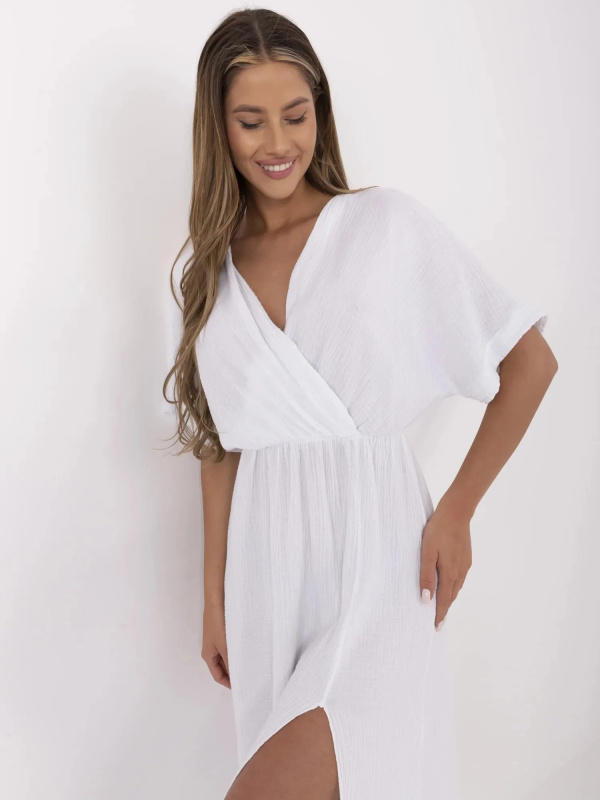 ITALY MODA Šaty -MI-SK-121008.84 Barva: Bílá, Velikost: UNI