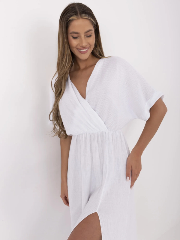 ITALY MODA Šaty -MI-SK-121008.84 Barva: Bílá, Velikost: UNI