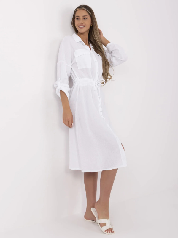 ITALY MODA Šaty -MI-SK-91166.73 Barva: Růžová - tmavě, Velikost: UNI