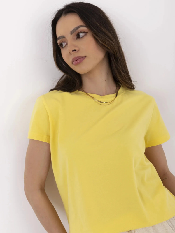 Tričko CLM-TS-1640.87 BASIC FEEL GOOD Barva: Žlutá, Velikost: XL