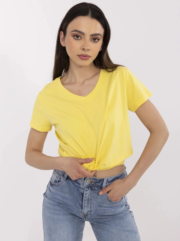 Tričko CLM-TS-1639.12 BASIC FEEL GOOD Barva: Žlutá, Velikost: XL
