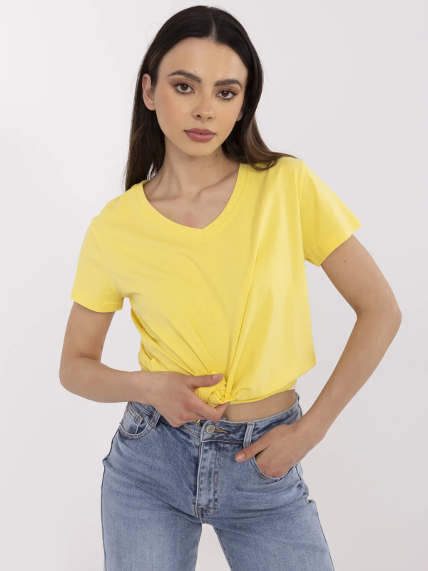 Tričko CLM-TS-1639.12 BASIC FEEL GOOD Barva: Žlutá, Velikost: XL