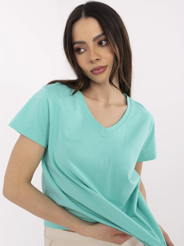 Tričko CLM-TS-1639.12 BASIC FEEL GOOD Barva: Tyrkysová, Velikost: XL