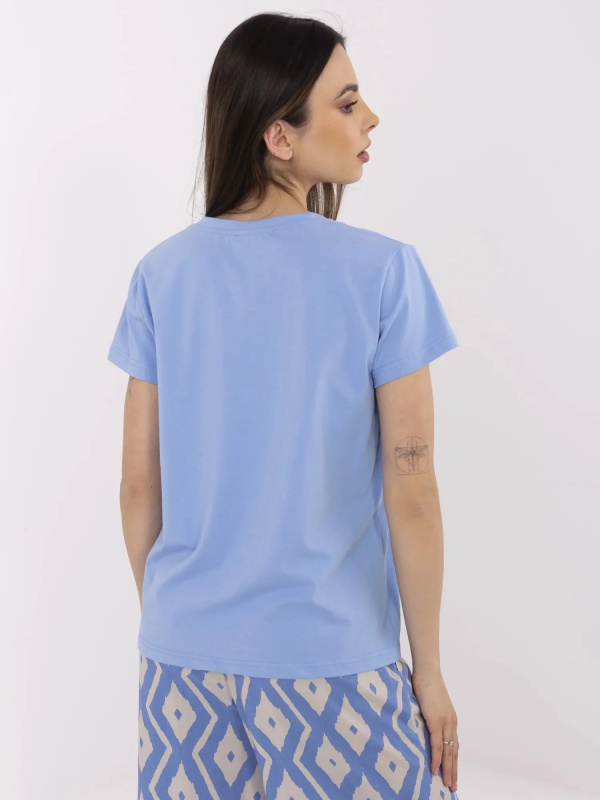 Tričko CLM-TS-1639.12 BASIC FEEL GOOD Barva: Modrá, Velikost: XL