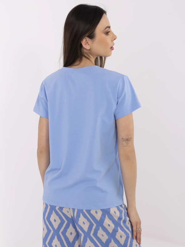 Tričko CLM-TS-1639.12 BASIC FEEL GOOD Barva: Modrá, Velikost: XL