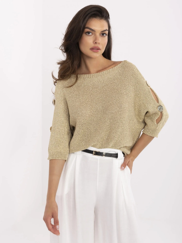 Jumper MI SW 1604.85 zlatý jedna velikost