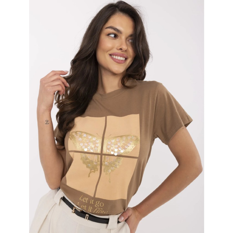 Tričko CLM-TS-1704.85 Calimera Barva: Béžová - světle, Velikost: M