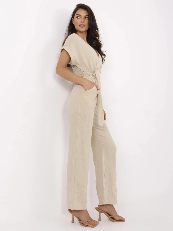 ITALY MODA Overal -MI-KO-A2468.70 Barva: Béžová, Velikost: UNI