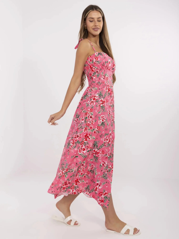 Šaty MI-SK-23817-5.86 ITALY MODA Barva: Růžová, Velikost: UNI