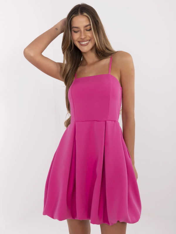 ITALY MODA Šaty-MI-SK-A2361.64 Barva: Růžová - tmavě, Velikost: UNI