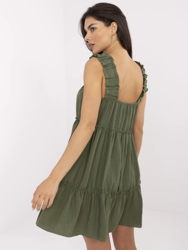 Šaty MI-SK-A5036.78 ITALY MODA Barva: Zelená, Velikost: UNI