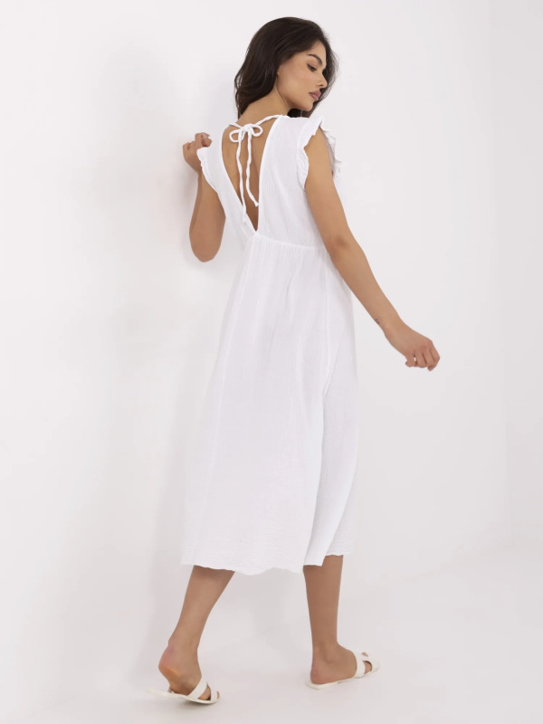 ITALY MODA Šaty -MI-SK-122126.77 Barva: Bílá, Velikost: UNI