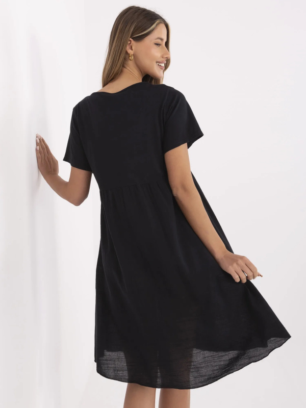 ITALY MODA Šaty-MO-SK-1005.67 Barva: Černá, Velikost: UNI