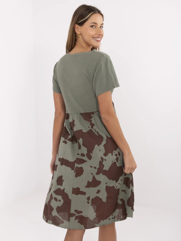 ITALY MODA Šaty -DHJ-SK-253701.80 Barva: Zelená, Velikost: UNI