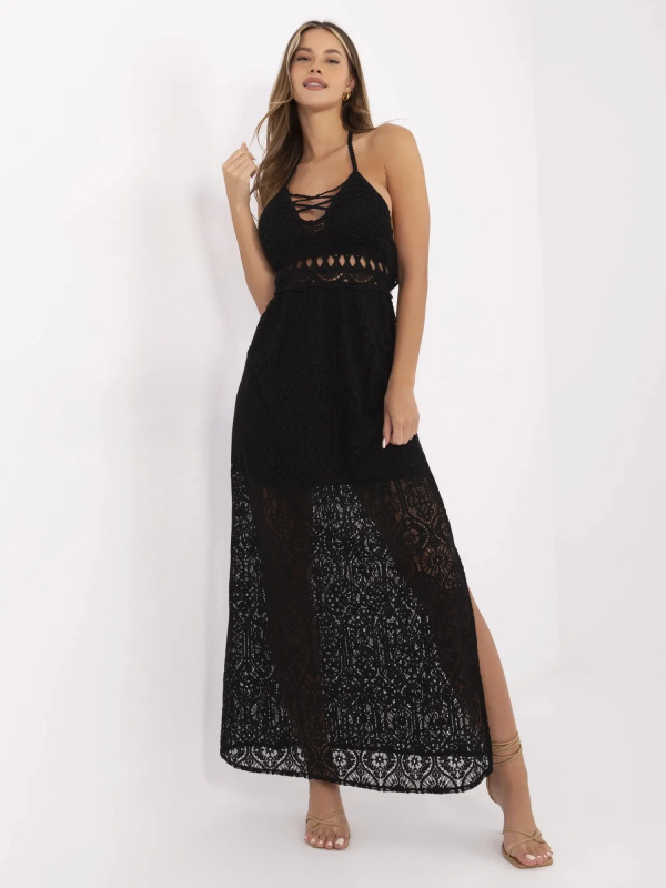 ITALY MODA Šaty -MI-SK-88191.63 Barva: Černá, Velikost: UNI