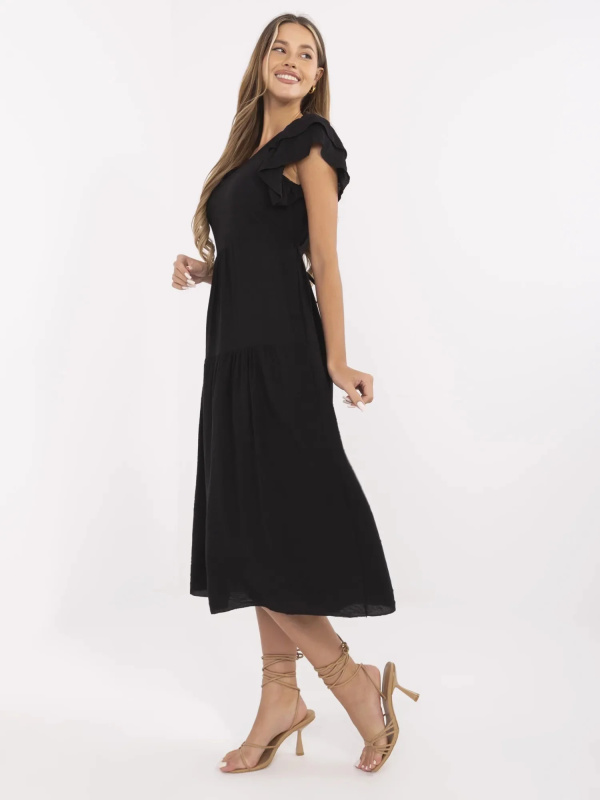 ITALY MODA Šaty -MI-SK-A2489.21 Barva: Černá, Velikost: UNI