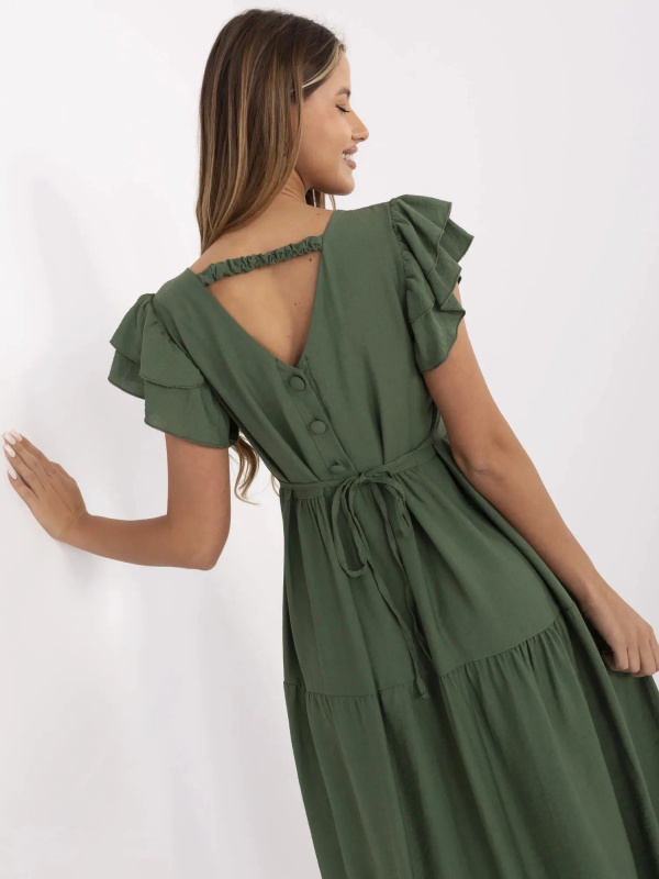 ITALY MODA Šaty -MI-SK-A2489.21 Barva: Zelená, Velikost: UNI