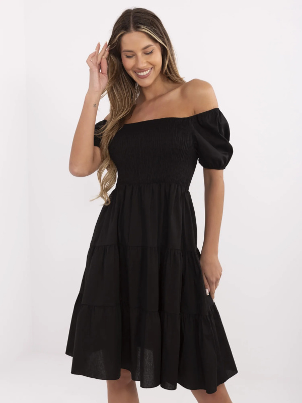 ITALY MODA Šaty -MI-SK-A2561.89 Barva: Černá, Velikost: UNI