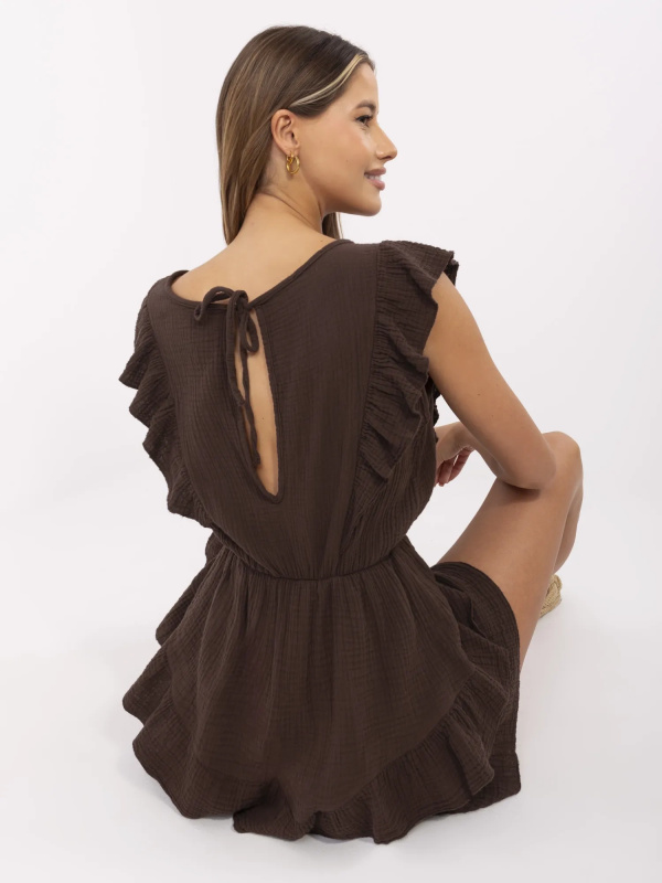 ITALY MODA Overal -MI-KO-62106.88 Barva: Hnědá, Velikost: UNI