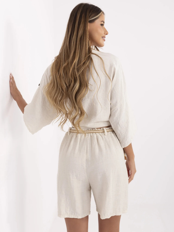 ITALY MODA Šortky -MI-SN-6620.72P Barva: Béžová - světle, Velikost: UNI
