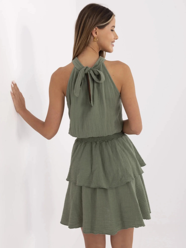ITALY MODA Šaty -MI-SK-92166.71P Barva: Zelená, Velikost: UNI