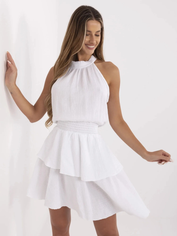 ITALY MODA Šaty -MI-SK-92166.71P Barva: Bílá, Velikost: UNI