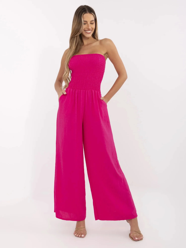 ITALY MODA Overal -MI-KO-271125.80 Barva: Růžová - tmavě, Velikost: UNI