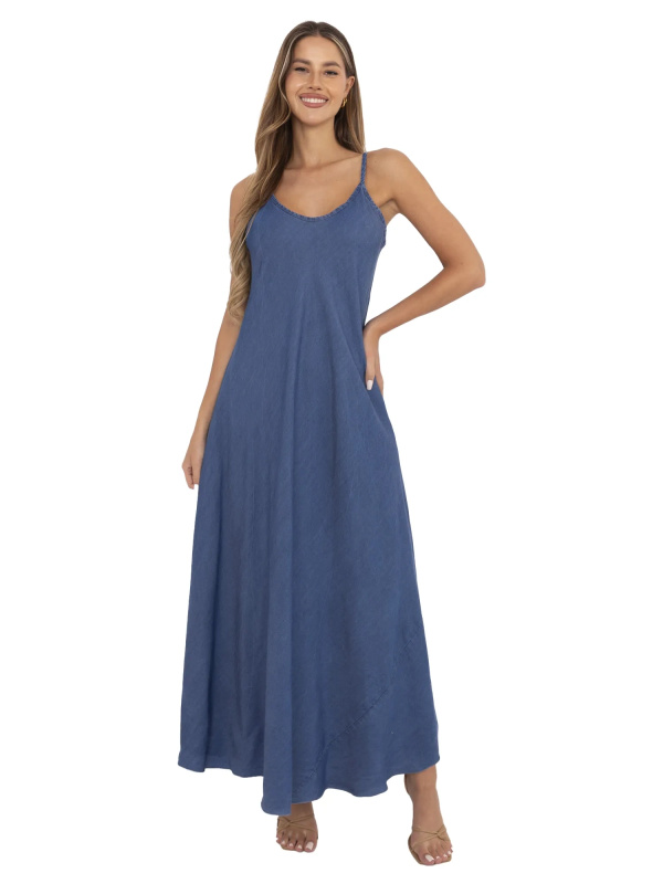 ITALY MODA Šaty-DHJ-SK-A9086.95 Barva: Modrá - tmavě, Velikost: UNI