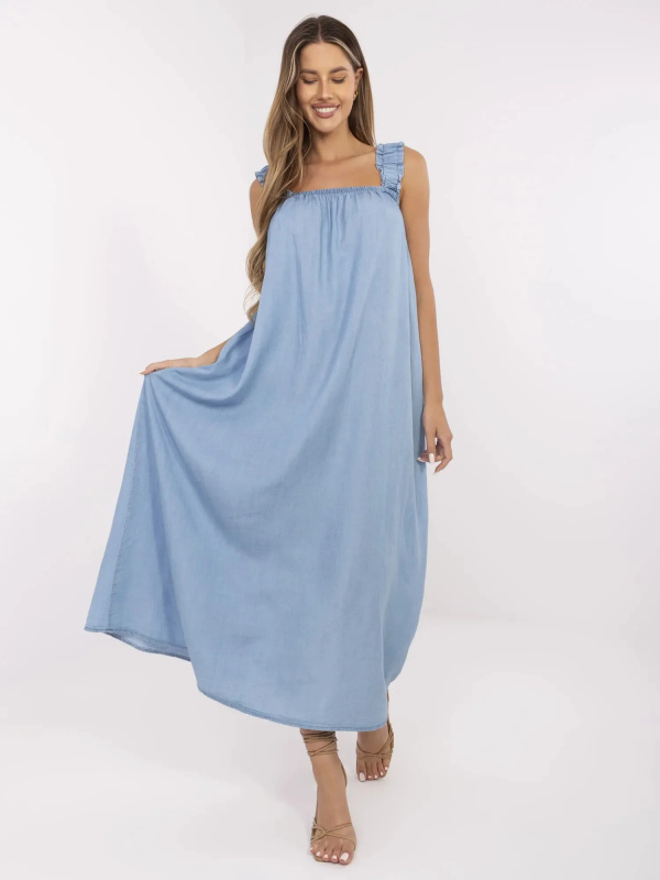 ITALY MODA Šaty-DHJ-SK-A9197.90 Barva: Modrá, Velikost: UNI