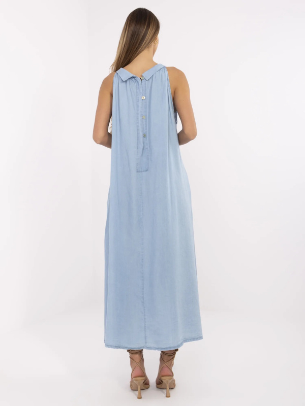 ITALY MODA Šaty-DHJ-SK-A7969.89 Barva: Modrá, Velikost: UNI