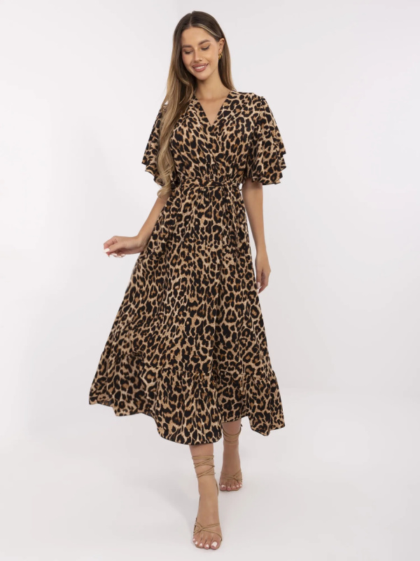 ITALY MODA Šaty-DHJ-SK-17696.88 Barva: Béžová, Velikost: UNI