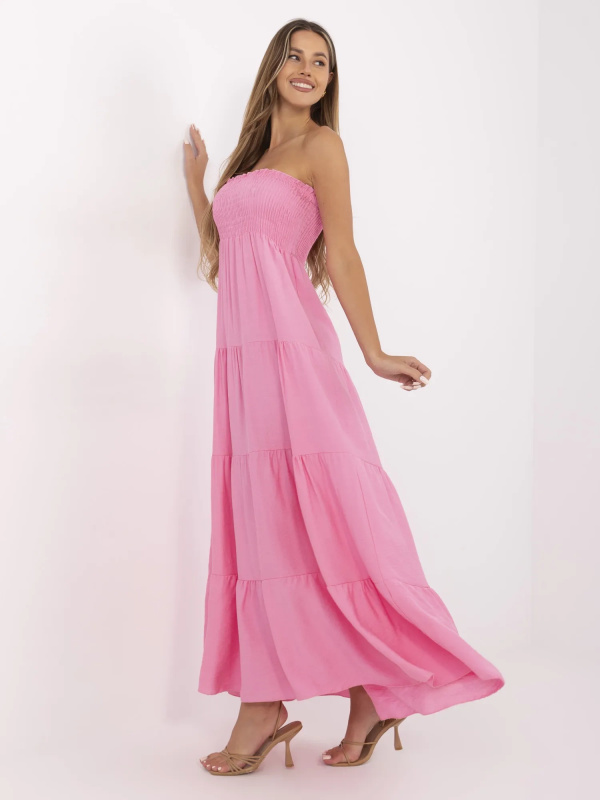 Šaty MI-SK-A2596.97 ITALY MODA Barva: Růžová, Velikost: UNI