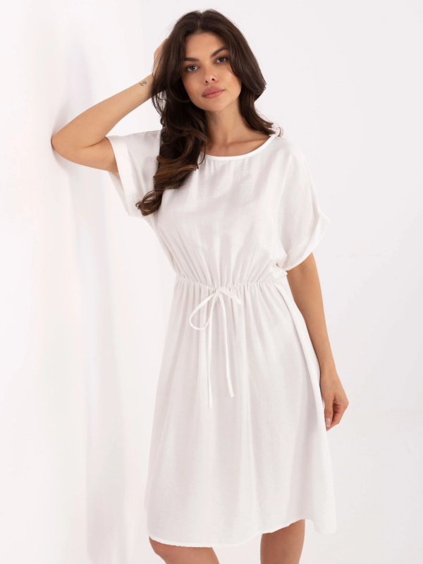 ITALY MODA Šaty -MI-SK-A63751.67 Barva: Bílá, Velikost: UNI